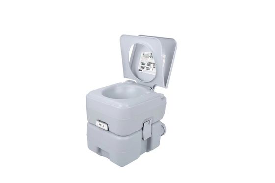 Volwassenengrootte Vierkante toiletkomvorm Draagbaar toilet voor buitenshuis gerecycled materiaal