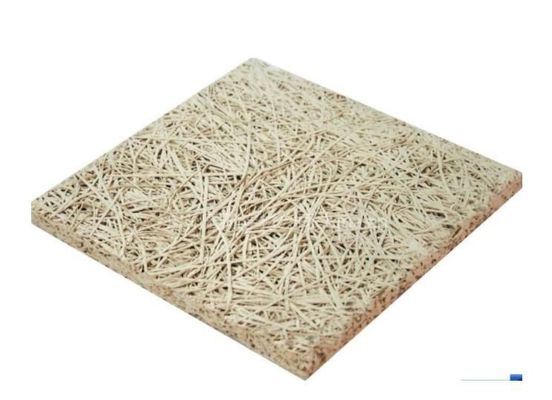 Vierkante rand akoestisch geluid Houtwol cement paneel voor plafond decoratie oplossing
