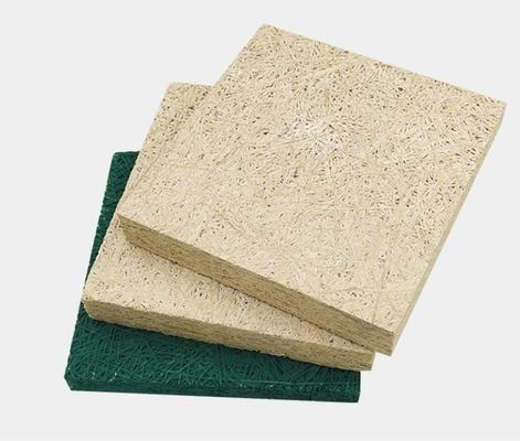 Onderscheidend grijs houtwol akoestisch cementpaneel met brandwerendheid B1 1200*2440 mm