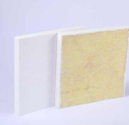 Office brandwerend lichtgewicht glasvezel gips akoestisch plafond bord voor decoratieve