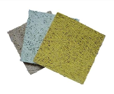 Accoustic Wood Wool Board Eco-Friendly E0 Soundproofing Waterdichtheid en branddichtheid