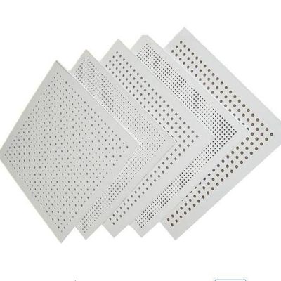 5/15q Vierkant waterdicht geperforeerd akoestisch geluidsabsorptie gipsplaat voor plafond