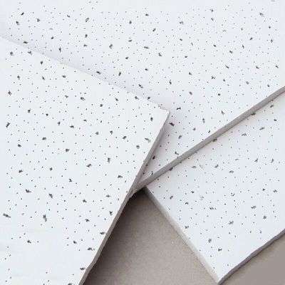 Acoustic Mineral Fiber Wool Drop Ceiling Tile Panels met streeplijnen
