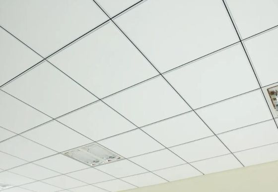 Hotelierperforated Mineral Fiber Wool Drop Ceiling Tile Boards voor akoestische geluidsisolatie