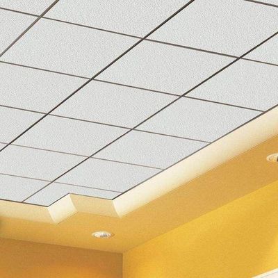 Hotelierperforated Mineral Fiber Wool Drop Ceiling Tile Boards voor akoestische geluidsisolatie