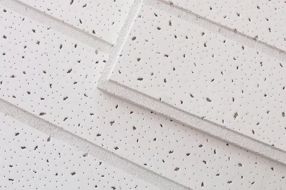 Spraycoating Acoustic Mineral Wool Ceiling Tile voor decoratie en isolatie van hotels