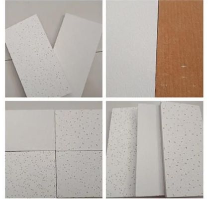 Spraycoating Acoustic Mineral Wool Ceiling Tile voor decoratie en isolatie van hotels
