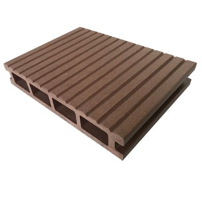 Tuinvloer Decoratie WPC Hout Composit Decking Board 450*75*18mm in Bruine Kleur