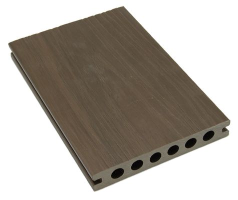 Tuinvloer Decoratie WPC Hout Composit Decking Board 450*75*18mm in Bruine Kleur