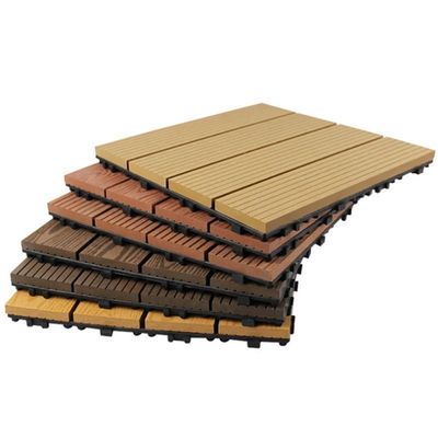 Afslag WPC tuindekvloeren met kunstmatige hout-plastic composietmaterialen