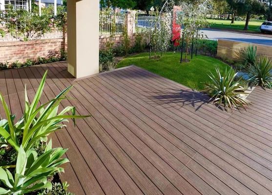 Eco Wood Composite WPC Buitendektegels met gegraafde oppervlakte materialen