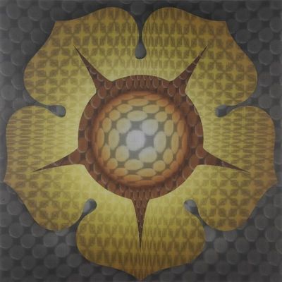 Innen PVC Plastic Composite 3D Panel voor plafond / wand Decoratieve Grootte 460mm * 460mm