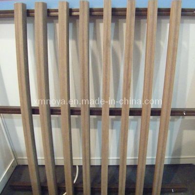 Buitenhouten hout plastic composiet WPC dekheining hek NY75 * 25 met hout graan patroon