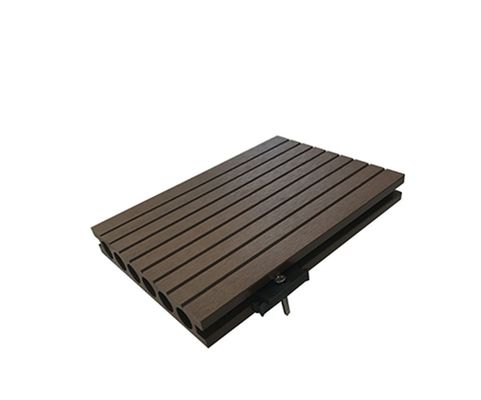 Buitenvloerversiering Op maat gemaakt 75mm*25mm Hout Plastic Composite WPC Decking NY75*25