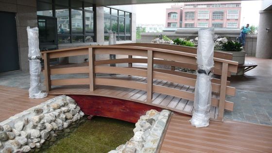 Buitenvloerversiering Op maat gemaakt 75mm*25mm Hout Plastic Composite WPC Decking NY75*25