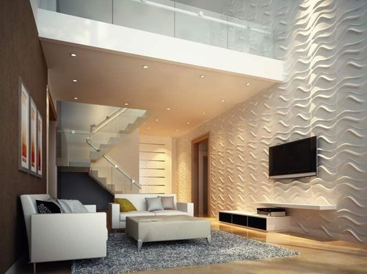 Vierkante rand akoestische geluidsisolatie 3D wanddiffusie paneel voor milieuvriendelijk decor