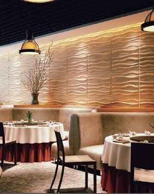 Vierkante rand akoestische geluidsisolatie 3D wanddiffusie paneel voor milieuvriendelijk decor