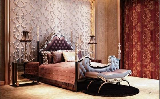 Vierkante rand akoestische geluidsisolatie 3D wanddiffusie paneel voor milieuvriendelijk decor