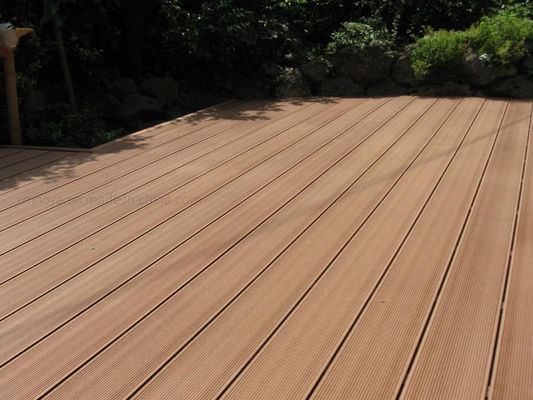 Synthetisch hout-plasticcomposite/WPC-dekplaat voor buitentuin Shacman Sinotruk