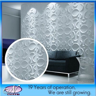 Bouw 3D-bord 500mmx500mm akoestisch geluidsabsorptie Muur decoratief materiaal