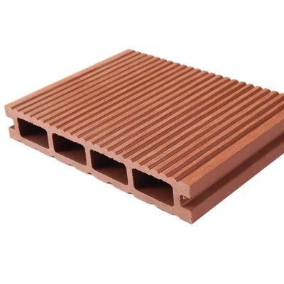 Ingenieurspatroon Bruin WPC Hout Plastic Composite Outdoor Floor Decking voor Outdoor