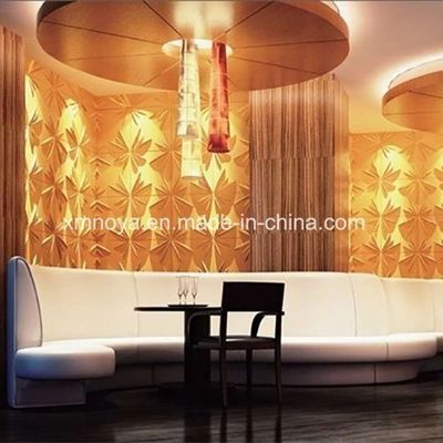 Lichtgewicht geluidsdicht 3D wandpaneel voor club achtergrond decoratief brandwerend A1