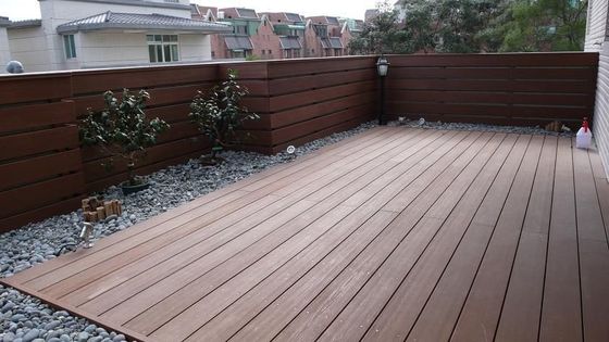 Gepersonaliseerd HS150*25-A waterdicht Buitenhouten Houten Plastic Compositewpc Dekken voor Verfraaiing