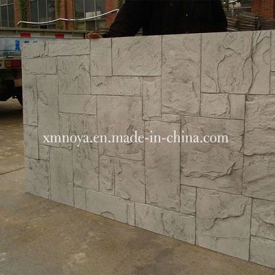 Geel / goud brandwerend Aston mineraalvezel stenen wandpaneel voor gebouw decoratief