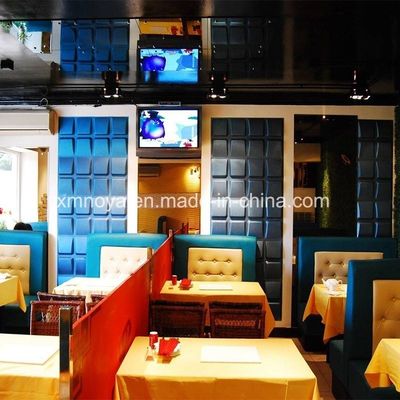 Hotpot Restaurant Wand Decoratie akoestisch geluidsabsorptie 3D-paneel met vierkante rand