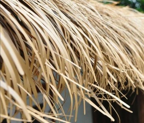 500*500mm Plain Waterdicht Kunstmatig Tarwe Strooi Gaf Gazebo Hut Dak Gaf