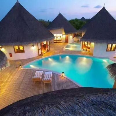 500*500mm Plain Waterdicht Kunstmatig Tarwe Strooi Gaf Gazebo Hut Dak Gaf