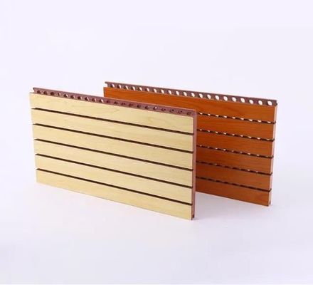 Accoustic Wooden Wall Board Perforated Wooden Acoustic Panels voor bouwmateriaal
