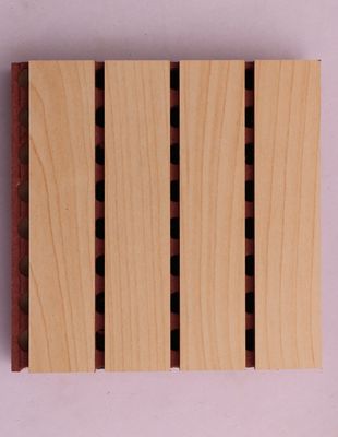 Vervangbaar geluidsdempend geperforeerd houten akoestisch bord voor wanddecoratie
