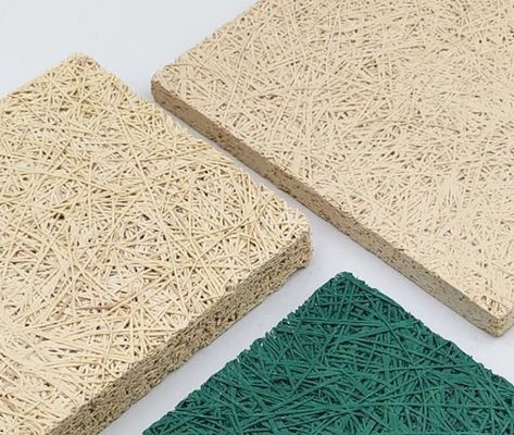 1200*2440mm Houtwol geluidsdempingsbord voor geluidsreductie plafonddecoratie