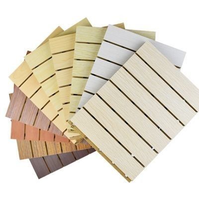 Decoratieve wand micro geperforeerd akoestisch houten bord met vierkant rand DSC 9994