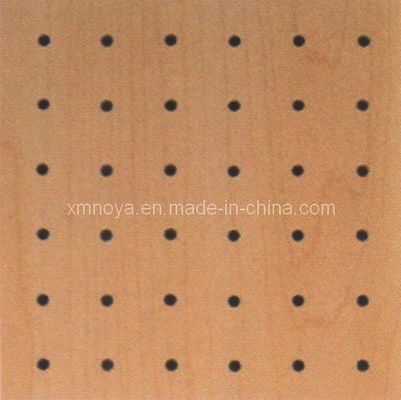 Perforated Wooden Acoustic Panels 600*600 Sound Absorption Gebouw decoratief materiaal
