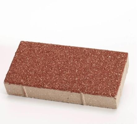 Antieke stijl Waterdoorlaatbare keramische klei Beton geplaveide baksteen in zwart grijs en rood