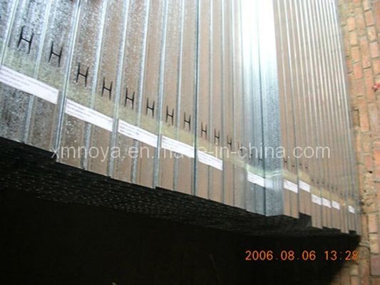 Lichte staalprofiel plafondkanaal voor hotel stud kanaal 50*35*0,5*3000mm