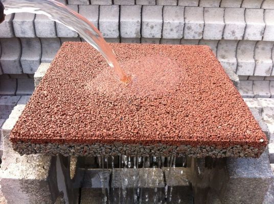 Minder dan 6% wateropname Bruin Porieus Permeabel Brick Gravel Paving Driveway