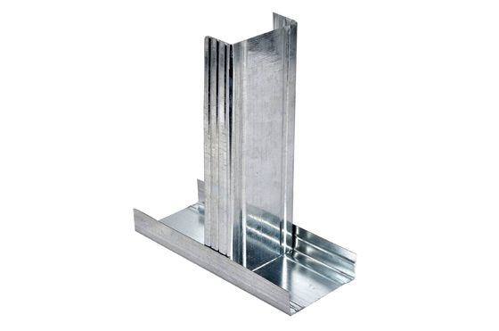 Gegalvaniseerd metalen profiel voor wandschermmateriaal, niet geperforeerd staalmateriaal
