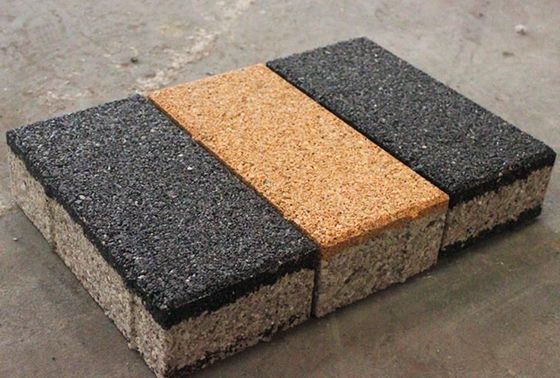 Stijlvol sinteren Grijs en rood Keramisch waterdoorlaatbaar baksteen voor Paver Driveway Garden