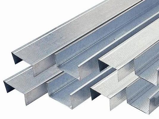 Vervangbare service gegalvaniseerd licht staal keel voor muur afscherming 50*35/70*35/73*36mm