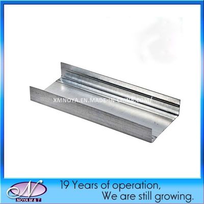 Gegalvaniseerde plaat staal scheidingswand Metalen profiel Breedte 72 mm Standaardlengte 3000 mm