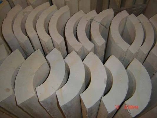 Calciumsilicaatpijpen Thermische isolatie Gebouwbouwmaterialen 220 kg/m3 Wit
