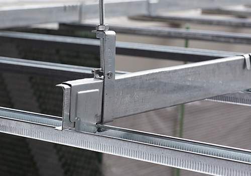 T-Bar voor Suspend System / Budling Structure Dikte 0,40 tot 1,0 mm D50 Aanpasbaar