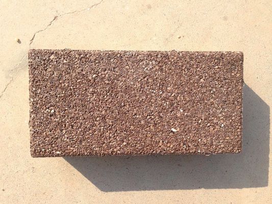 Slab Stone Form Waterdoorlaatbare baksteen voor oprit en loopbrug Rood/geel in ontwerp
