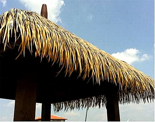 Goede prijs Indonesië Kunststof Artistiek Droog rieten Gazebo Canopy Tent Pergolas Tenten Synthetische rieten Cottage Droog gras dak