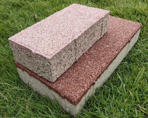 Buiten keramische waterdoorlaatbare baksteen Voor tuinversiering Duurzame keramische doorlaatbare baksteen