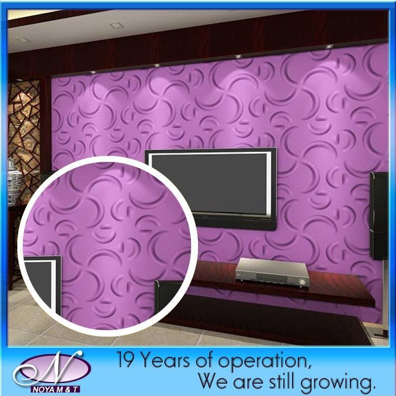 Interieurwandbekleding Decoratieve akoestische panelen B1 brandwerend akoestisch 3D PVC-bord