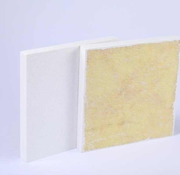 Office brandwerend lichtgewicht glasvezel gips akoestisch plafond bord voor decoratieve